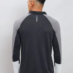 Technosport Colourblocked Polo Collar Antimicrobial Training T-shirt image 4