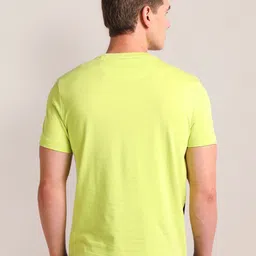 U.S. Polo Assn. Round Neck Short Sleeves Colourblocked Slim Fit Regular T-shirt image 3