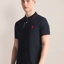 U.S. Polo Assn. Polo Collar Slim Fit Pure Cotton T-shirt image 4