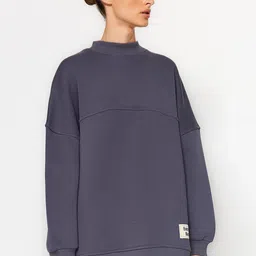 Trendyol High Neck Pullover Sweatshirt image 2