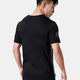 The Souled Store Men Black Printed T-shirt image 4