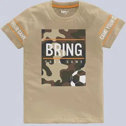 BAESD Boys Pack Of 3 Typography Printed Pure Cotton T-shirt image 3