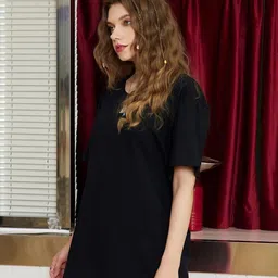 Christy World Pack Of 2 Printed Oversized Cotton T-shirts image 4