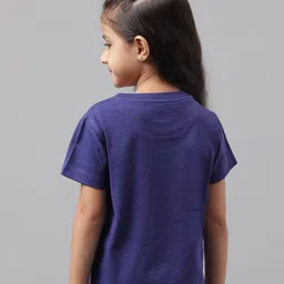 Beverly Hills Polo Club Girls Graphic Printed Pure Cotton T-shirt image 3