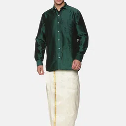 Sethukrishna Men Green Standard Casual Shirt image 5