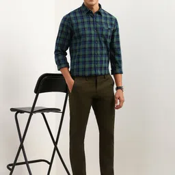 Allen Solly Men Opaque Checked Casual Shirt image 5