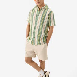 The Souled Store Striped Cotton Casual Shirt image 5