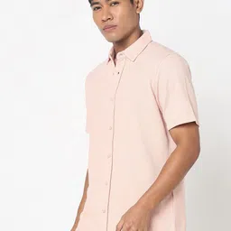 R&B Men Spread Collar Solid Casual Shirt image 3