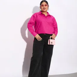 SASSAFRAS Curve Plus Size Pure Cotton Casual Shirt image 5