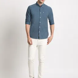 THE BEAR HOUSE Slim Fit Button Down Collar Pure Cotton Casual Shirt image 4