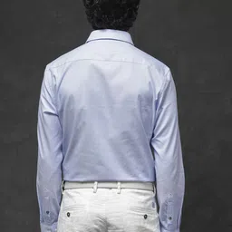 RARE RABBIT Men Rigor Regular Fit Spread Collar Opaque Shirt image 5