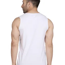 SLOWLORIS Pack Of 2 Typography Printed Cotton Innerwear Vests image 3