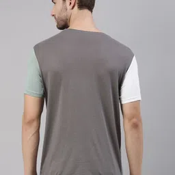 Joven Men Multicoloured Colourblocked Pure Cotton T-Shirt image 5