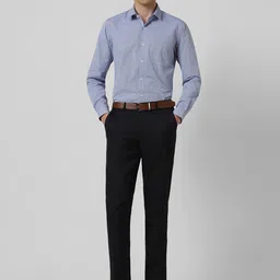 Peter England Men Spread Collar Checked Cotton Formal Shirt image 5