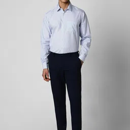 Van Heusen Spread Collar Micro Ditsy Printed Cotton Formal Shirt image 5