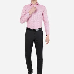 Greenfibre Slim Fit Micro Ditsy Printed Formal Shirt image 2