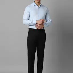 Louis Philippe Striped Printed Cotton Slim Fit Opaque Formal Shirt image 4