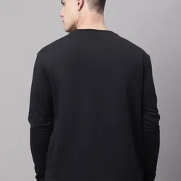 DOOR74 Men Printed Cotton Pullover Sweatshirt image 5