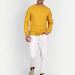 COLOR CAPITAL Round Neck Drop Shoulder Long Sleeves Fleece Pullover image 3