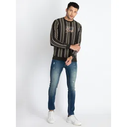 Status Quo Striped Cotton Pullover Sweatshirt image 5