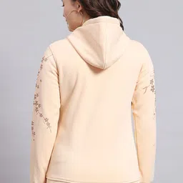 Monte Carlo Floral Printed Hooded Front Open Sweatshirt image 5