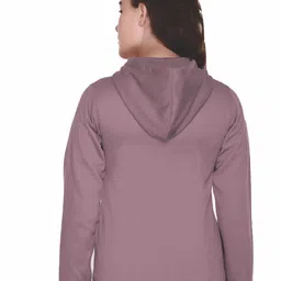 A & Y Women Typography Printed Hooded Sweatshirt image 3