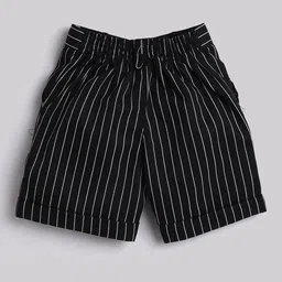 Jeetethnics Boys Black & White Shirt & Shorts With Suspenders image 2