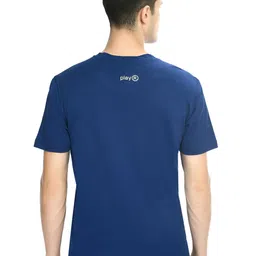 playR Round Neck Short Sleeves Regular Fit Typography Printed Dri-FIT T-shirt image 4