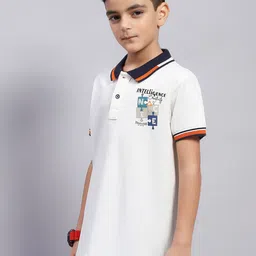 Monte Carlo Boys Typography Printed Polo Collar T-shirt image 5