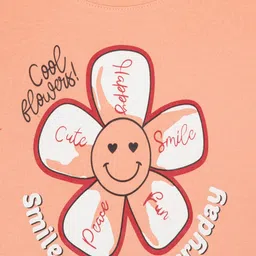 Bodycare Girls Pack Of 2 Typography Printed Cotton T-shirt image 5