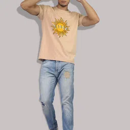 Greylongg Yorksteadd 2076 Typography Printed T-shirt image 3