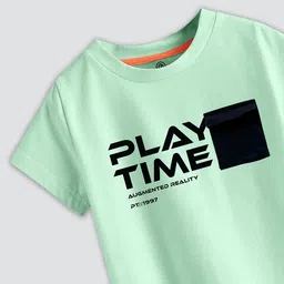 CODEZ Boys Pack Of 2 Typography Printed Cotton T-Shirt image 5