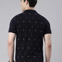 Metronaut Conversational Printed Polo Collar Cotton T-shirt image 5