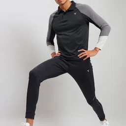 Technosport Colourblocked Polo Collar Antimicrobial Training T-shirt image 5