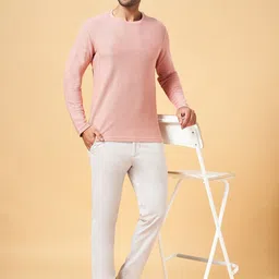 BYFORD by Pantaloons Round Neck Slim Fit Cotton T-shirt image 5