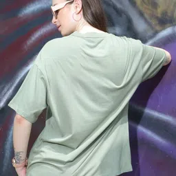 TITTLI Pack of 2 Drop-Shoulder Sleeves Oversized Pure Cotton T-shirt image 5