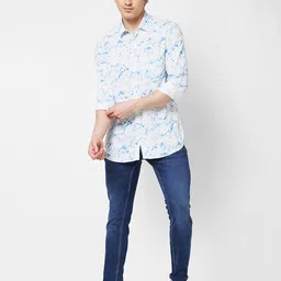 SPYKAR Abstract Printed Cotton Casual Shirt image 2