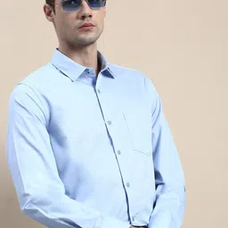 INVICTUS Standard Spread Collar Slim Fit Cotton Formal Shirt-picture-26