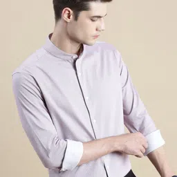 INVICTUS Pin Striped Comfort Slim Fit Knit Cotton Shirt-image-32