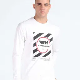Flying Machine Printed Pure Cotton Pullover Sweatshirt image 4