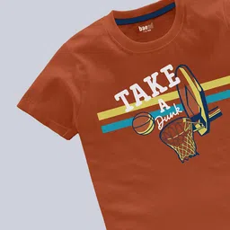 BAESD Boys Pack Of 2 Typography Printed Pure Cotton T-shirt image 2