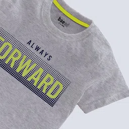 BAESD Boys Pack Of 3 Typography Printed Round Neck T-shirt image 2