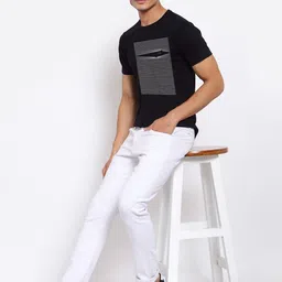 FERANOID Men Black Printed Bio Finish T-shirt image 3