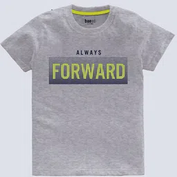 BAESD Boys Pack Of 5 Typography Printed T-Shirt image 2