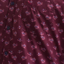 Parx Conversational Printed Spread Collar Slim Fit Cotton Casual Shirt image 2