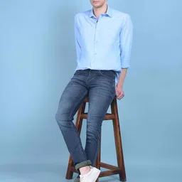 Crimsoune Club Classic Slim Fit Spread Collar Pure Cotton Casual Shirt image 4