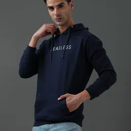 ADRO Typography Printed Hooded Pure Cotton Sweatshirt image 4