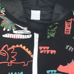 BAESD Kids Printed Cotton Front-Open Hooded Sweatshirt image 3