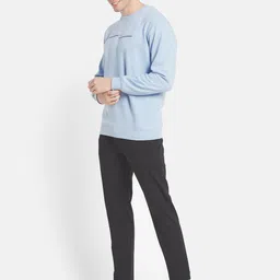 Octave Men Blue Printed Sweatshirt image 4