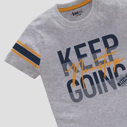 BAESD Boys Pack Of 2 Typography Printed Pure Cotton Casual T-shirt image 2